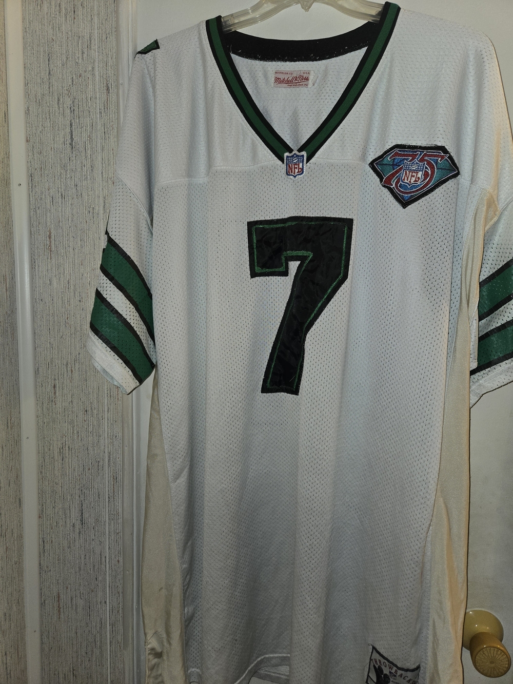 Mitchell & Ness White Philadelphia Eagles #7 Vintage Football Jersey